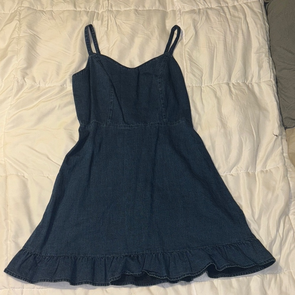 Old Navy Denim Dress with Ruffle Hem